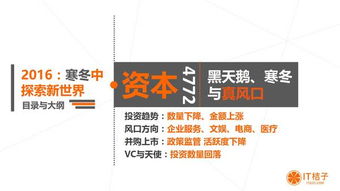 一文读懂2016年中国互联网创业与投资 风口、资本与拐点